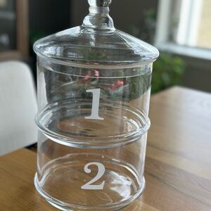 Clear Two-Tiered Kitchen/bathroom Food or trinkets Solution